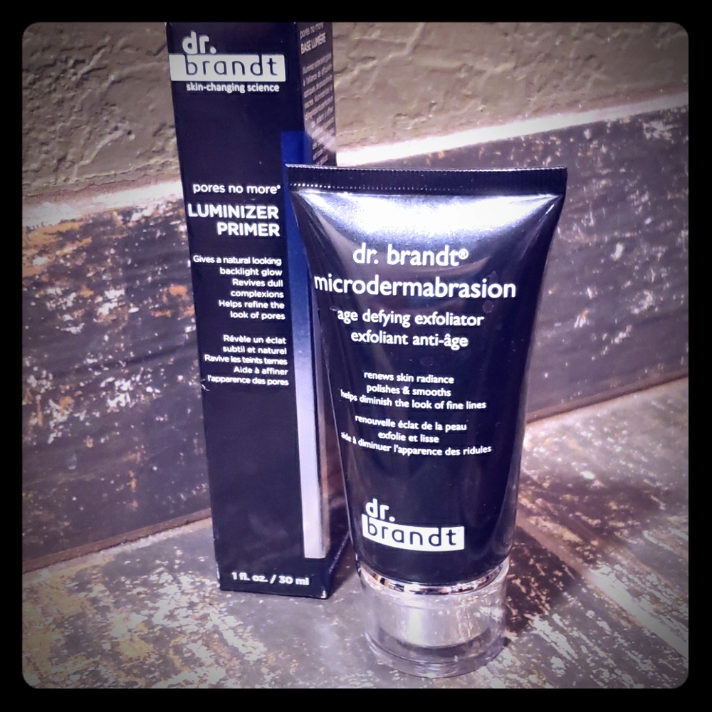 Dr. Brandt primer and exfoliator bundle